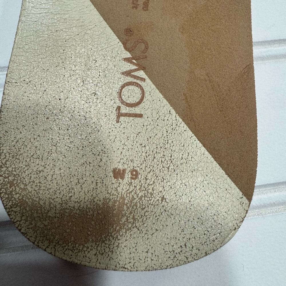 TOMS Womens Size 9 Carly Slide Sandals Tan Brown Jersey Fabric Uppers - Picture 4 of 5